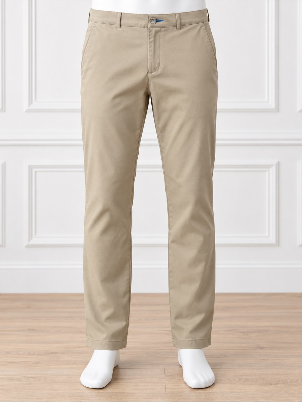 Men’s Slim Tapered Chino Pants in Khaki